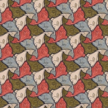 Обои Fish M.C.Escher 23103