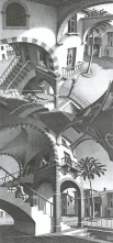 Обои Up&Down M.C.Escher 23182