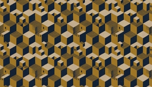 Обои Cube M.C.Escher 23153