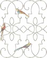 Обои Ironwork with Birds Chelsea Lane Collection JB60500