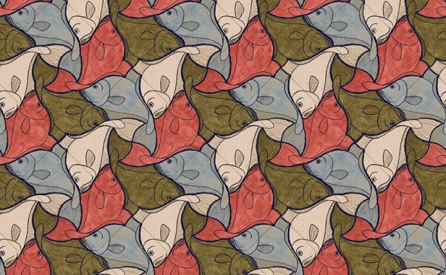 Обои Fish M.C.Escher 23103