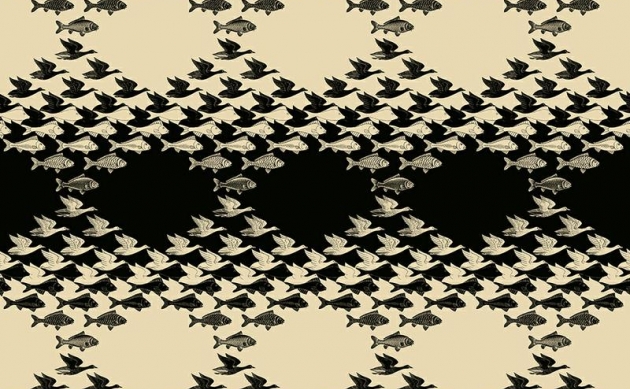 Обои Sky & Water M.C.Escher 23120