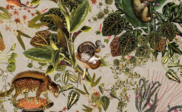 Обои Moooi Wallcovering  Extinct Animals MOOOI - wallcovering Extinct Enimals MO2073