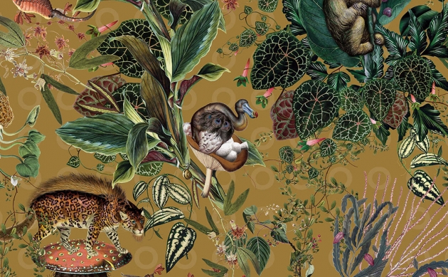 Обои Moooi Wallcovering  Extinct Animals MOOOI - wallcovering Extinct Enimals MO2074