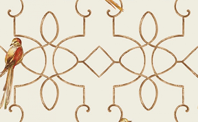 Обои Ironwork with Birds Chelsea Lane Collection JB60508