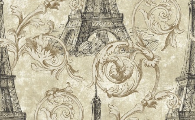 Обои Eiffel Tower Scroll Paris RS71200