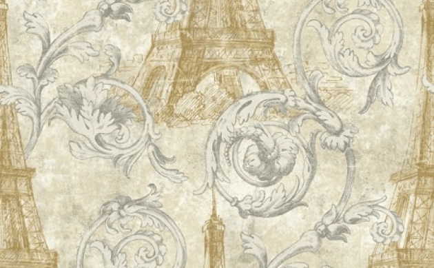 Обои Eiffel Tower Scroll Paris RS71208